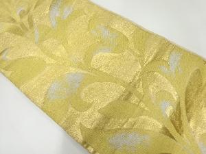 アンティーク　葉模様織出し袋帯（材料）